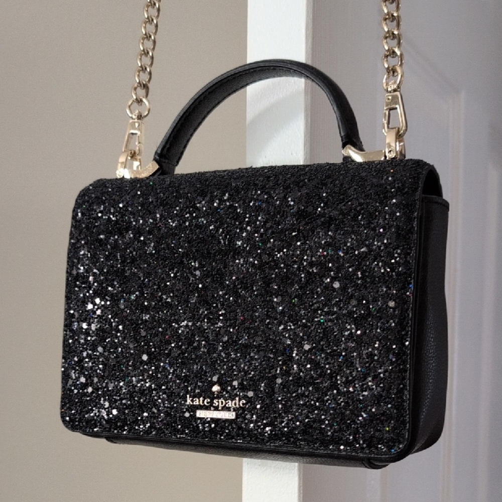Kate Spade Black Sparkle Shoulder Bag